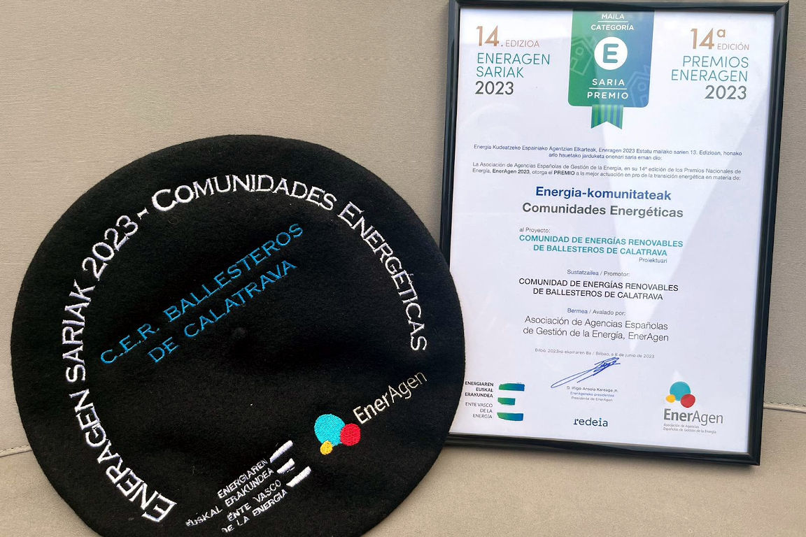 Premio EnerAgen a Ballesteros de Calatrava