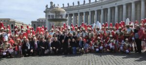 Delegación de la Ruta de la Pasión Calatrava en Roma, al completo